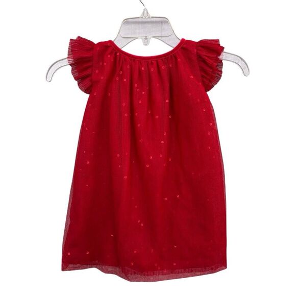 Bundle 3 Formal Dresses Toddler Girl Size 3T Red Pink White Winter Holiday - Picture 2 of 9